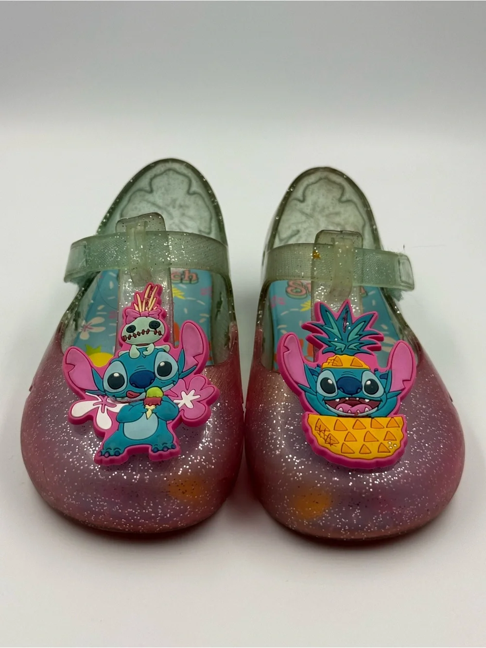 Disney Lilo & Stitch Jelly Close Toe Sandals Little Girl Toddler Size 8 Summer